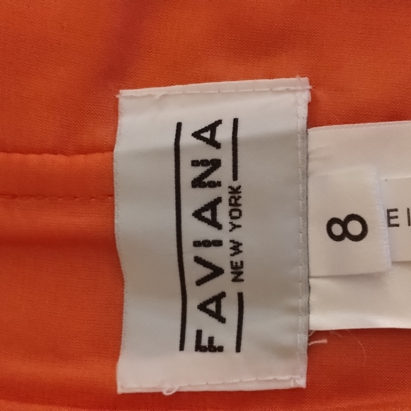 FAVIANO NEW YORK, MELON,TINY BEADING,LACE-UP BACK,EUC, SZ 8 - Picture 9 of 11